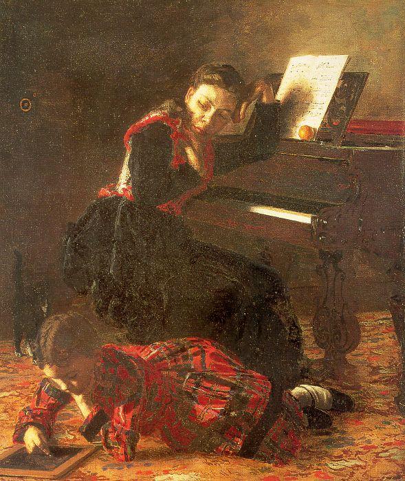Thomas Eakins Home Scene oil painting picture
